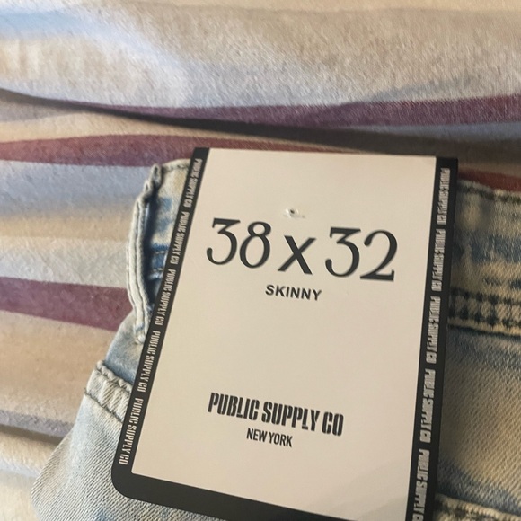 Paper Supply CO. Men’s Blue Jeans 38x32 NWT - Picture 8 of 8